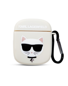 Magic Mask Q Series AirPods 2 Case - KARL LAGERFELD Off White 
