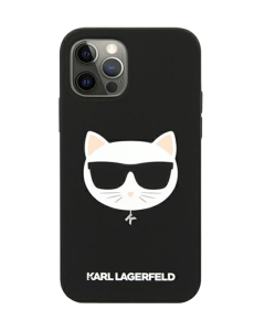 Karl Lagerfeld Protective Silicone Case For iphone 13 Pro Max - Black