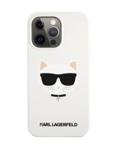 Karl Lagerfeld Protective Silicone Case For iphone 13 Pro Max - White