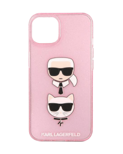 Karl Lagerfeld جراب حماية ايفون 13 برو ماكس - وردي/شفاف
