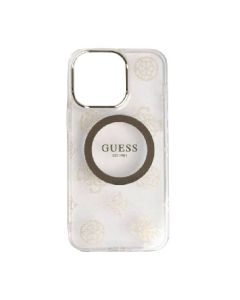 GUESS cover with magsaf iphone 15 pro max - gold