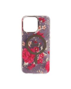 GUESS cover with magsaf iphone 15 pro max-flowers