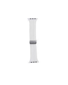 Green lion strap silicon for apple watch - white