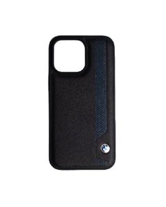 BMW cover iphone 15 pro max leather black
